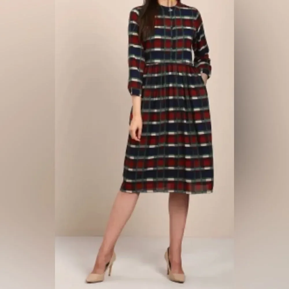 Tokyo Talkies Women Fit and Flare Multicolor Dress - Picture 12 of 12